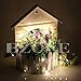 BZONE Battery Operated Warm White LED Rope Light Mini LED String Light Copper Wire Fairy Lights with Timer Function and Remote Controller, 5m 50 LEDs