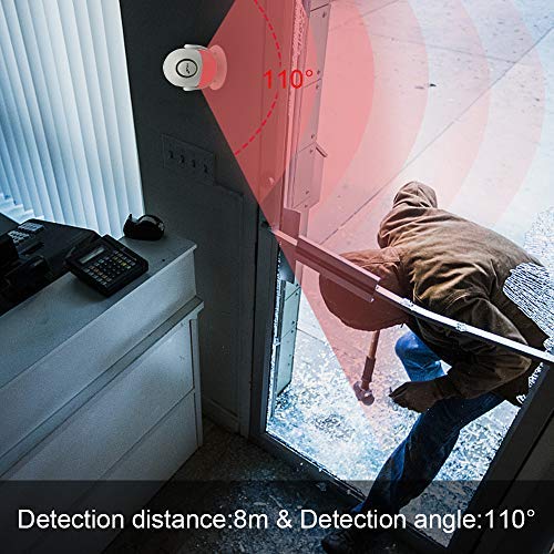 CPVAN Motion Sensor Alarm, Wireless Infrared Home Security System, PIR Motion Detector Alert (125dB, 328ft, Battery… - Image 3