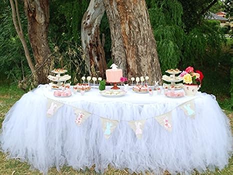 Amazon Com White Handmade Tulle Table Skirt For Wedding Head Bridal Amazon Com White Handmade Tulle Table Skirt For Wedding Head Bridal