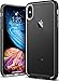 Caseology Skyfall for iPhone Xs Max Case (2018) - Clear Back & Slim Fit - Black