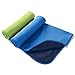 Aulexy Cooling Towels, Sports Summer Ice Cooling Sweat Absorption Quick-Dry Towel Microfiber Fabric Running Gym Fitness Yoga Climbing Exercise Outdoor Ultraviolet Proof 2-in-1 Pack