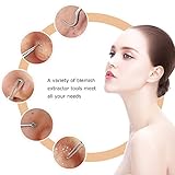 Blackhead Remover, Chimocee 6PCS Pimple Comedone Extractor Tool, Blackhead Whitehead Blemish and Splinter Best Acne Zit Removal Tool for Risk Free Nose Face, A Gift Box with Mirror