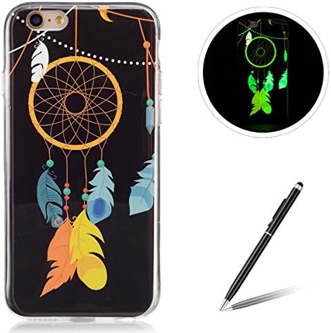 Feeltech iPhone 6/6S Plus 5.5 TPU Silicone Case, Luminous Effect Noctilucent Green Glow Ultra Slim Soft Rubber Shell for iPhone 6/6S Plus 5.5 Stylish Unique Design