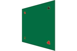 GSE Games & Sports Expert 40" x 40" Poker Card Playing Tabletop Felt, Casino Playing Card Poker Layout Mat for Table Top