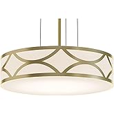 AFX Lake 3-Light 16'' LED Pendant - Gold