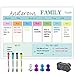 Magnetic Dry Erase Whiteboard Weekly Calendar for Refrigerator, 17