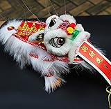 Sparik Enjoy White Lion Marionette Style Puppet - Chinese New Year Dragon Lion - for Play or Display Any Time of Year!