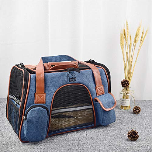Premium-Pet-Carrier-Airline-Approved-Soft-Sided-for-Cats-and-Dogs-Portable-Cozy-Travel-Pet-Bag-Car-Seat-Safe-Carrier