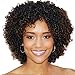 ATOZWIG Short Brown Ombre Wig Short Wigs For Black Women Kinky Curly Afro Wig Synthetic Hair Wigs For Women Perruque Plucas
