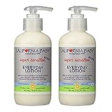California Baby Super Sensitive Everyday Face and Body Lotion (8.5 oz.) Moisturizer for Dry, Sensitive Skin | Post Bath and Diaper Changing | Non-Greasy, Fast-Absorbing Formula | Fragrance Free | 2PK