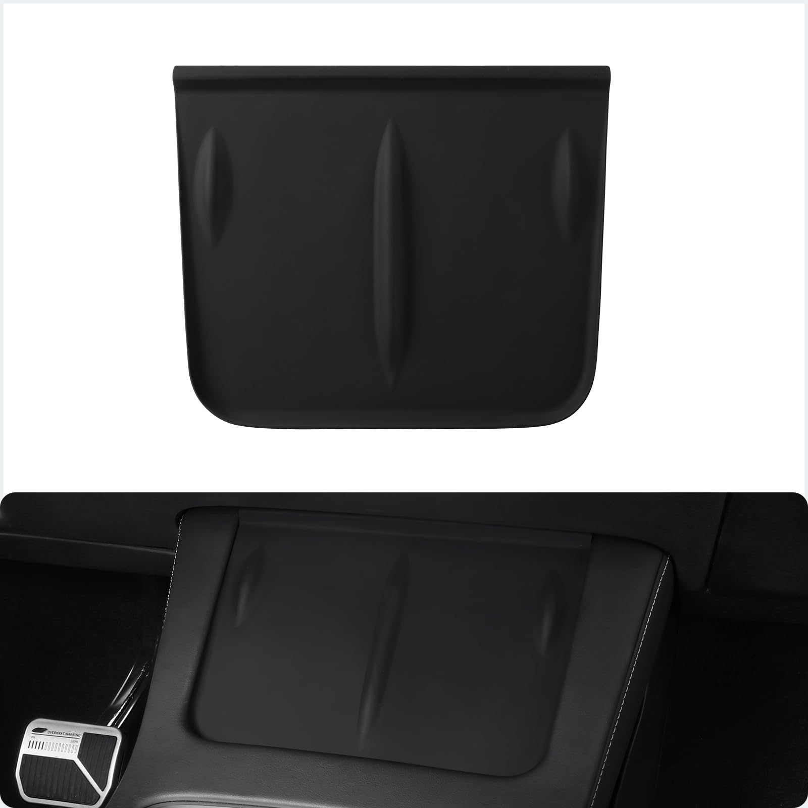 Photo 1 of BASENOR 2025 Upgrade Tesla Model Y Model 3 Center Console Wireless Charger Mat Silicone Cover Wireless Charging Phone Pad for Tesla Interior Accessories (Not Suitable for 2024 2025 Model 3)