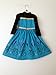 Frozen ELSA Coronation Dress + Cape + Gloves (6-7 Years, Blue)