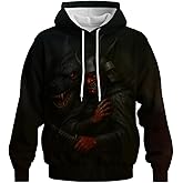 QTAGTESS Novelty Long Sleeve Hoodie Funny Fashion Samurai Anime Sweatshirts