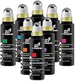 ArtNaturals Essential Oils Rollerball Blends - (8 x .33 Fl Oz / 10ml Roller Bottles) - Aromatherapy Roll On Pre-Diluted Gift Set - Jojoba Oil Peppermint, Lavender Eucalyptus and More - Sleep, Stress