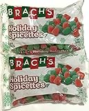 Brachs Holiday Spicettes, Red and Green Christmas Gumdrops - Cinnamon and Wintergreen Jelly Drops