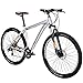 Eurobike Aluminium Mountain Bike 29″ Front Suspension Daul Disc Brakes 21 Speed Mens Bicycle (Silvery)thumb 1