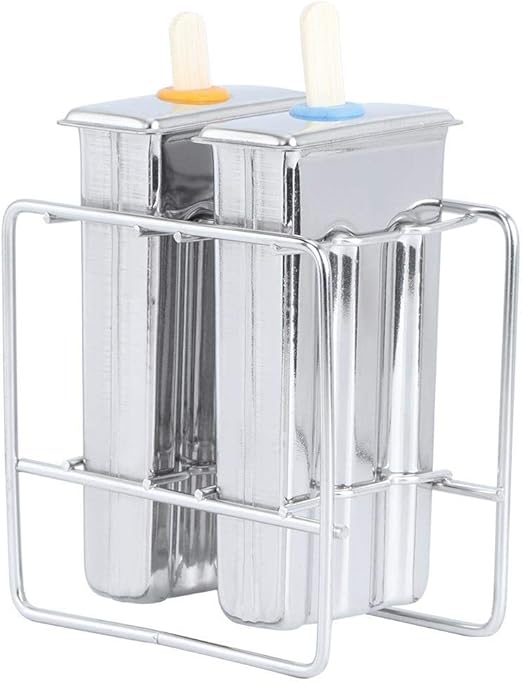 XQHLD DIY Metal Popsicle Mold, Stainless Steel Ice Pop