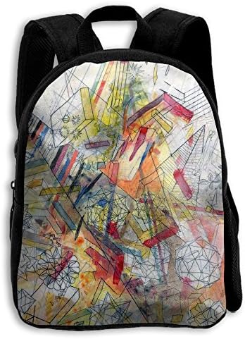 NOLIN AZU Abstract Geometry Kids Backpack For Boys Girls School Travel