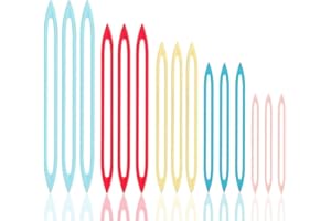 15Pcs Finishing Yarn Needles Large Eye for Sewing Weaving in Ends, 5 Colors Darning Needles for Yarn, Knitting Crochet Darnin