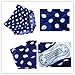 Amourri Womens Retro Vintage Polka Underwire High Waisted Swimsuit Bathing Suits Bikini,Red+blue,US 4-6=Tag Size M