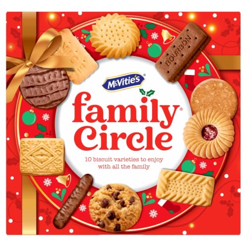 McVitie's Family Circle Biscuit Assortment, Festive Selection Box 400g