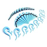 BodyJ4You Tapers and Plugs Spiral Tribal Gauges 14G-00G Stretching Kit 54 Pieces