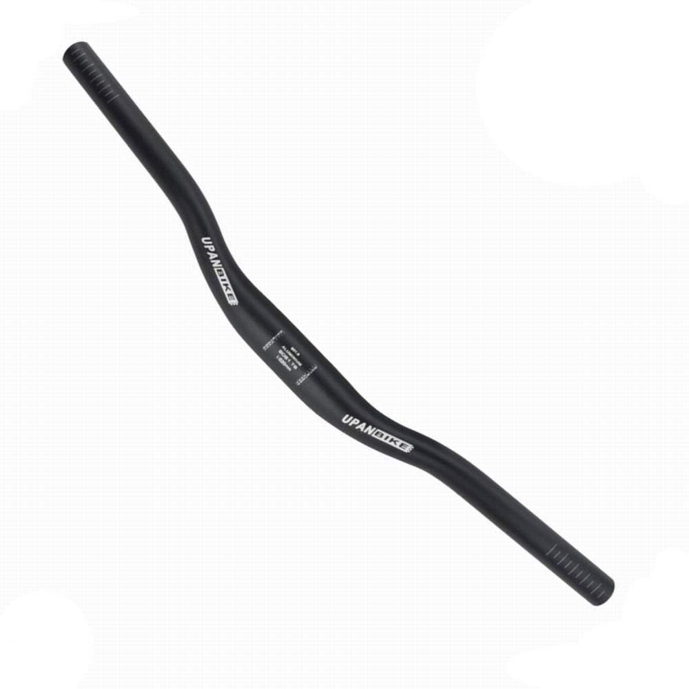 UPANBIKE MTB Mountain Bike Bicycle Short Kids Handlebar φ31.8mm*440mm/520mm Riser Bar(440mm,Black)