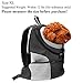 CozyCabin Latest Style Comfortable Dog Cat Pet Carrier Backpack Travel Carrier Bag Front for Small Dogs Carrier Bike Hiking Outdoor (XL, Black)