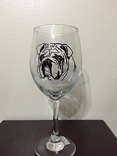 bulldog wine glasses