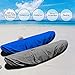 7.8-18ft Waterproof Kayak Canoe Cover-Storage Dust Cover UV Protection Sunblock Shield for Fishing Boat/Kayak/Canoe 7 Sizes [Choose Color] (Gray(Upgraded), Suitable for 10.8-12ft Kayak)