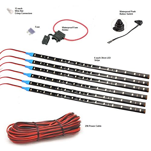 PIMP-MY-BOAT-Blue-LED-Boat-Deck-Lighting-Kit-with-Red-Green-Navigation-lights-DIY-by-Green-Blob-Outdoors