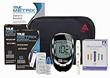 Active1st TrueMetrix Complete Diabetic Blood Glucose Testing Kit, 100 Test Strips, 100 Lancets, Adjustable Lancing Device, Control Solution, Owners Log Book & Manual