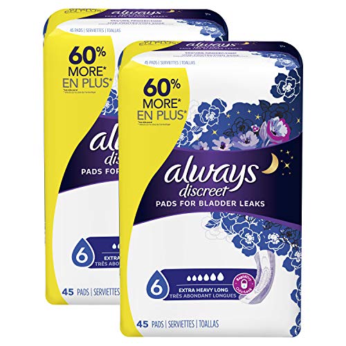 2 Always+Discreet+Incontinence+Ultimate+Overnight