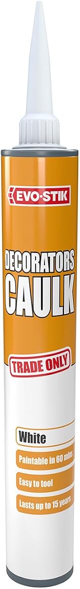 EVO-STIK Decorators Caulk White Low-Movement Gap Filler Fast-Drying