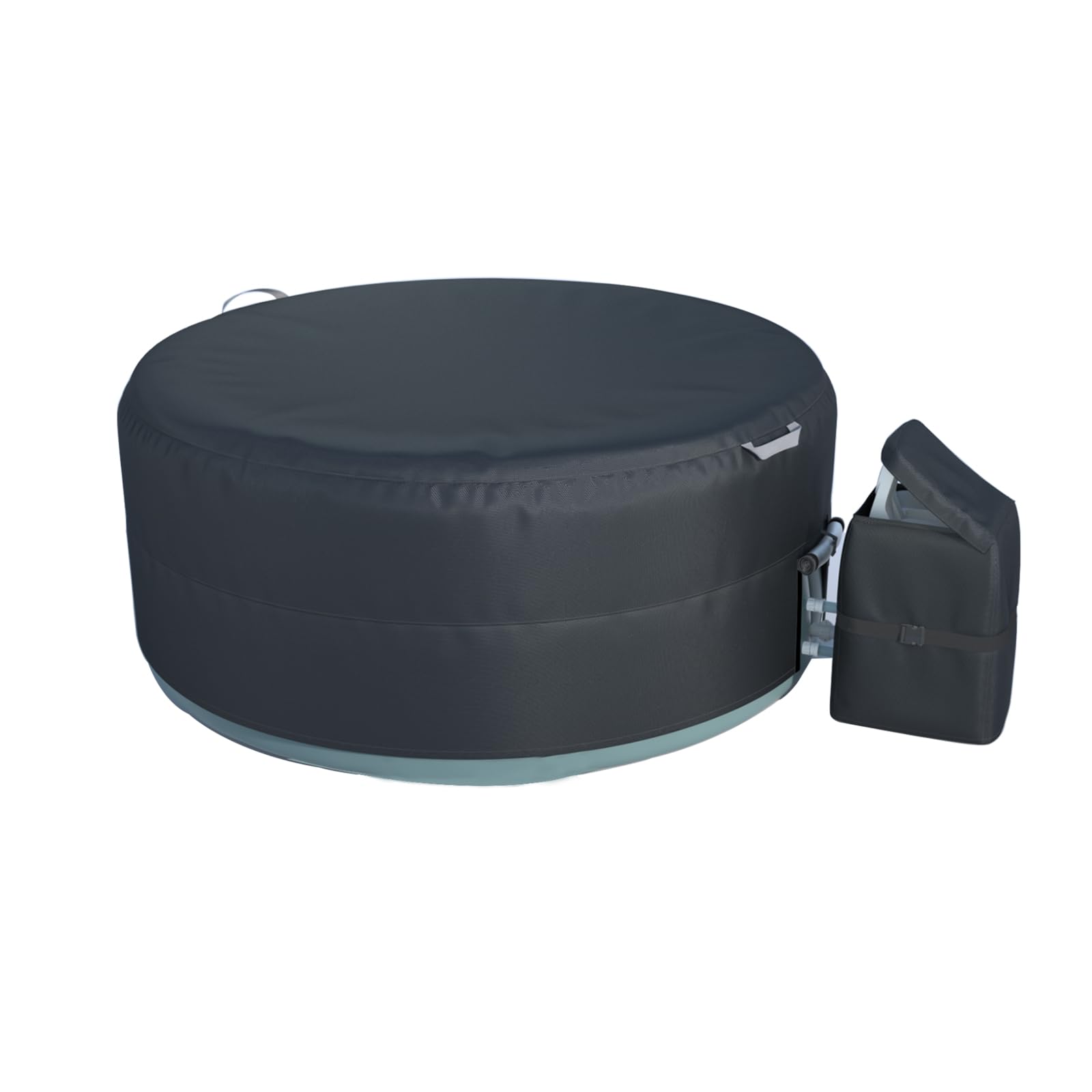 Photo 1 of XCZ hot tub Cover, with Pump Cover. Suitable for a 71-inch Round hot tub, Insulated/dust-Proof/Water-Proof/Sun-Proof. Black