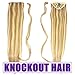 Human Hair Ponytail Extension Wrap 20” 100% Real Remy Premium Grade AAAAA 80 Grams Long Straight Human Hair Silky Soft by Knockout Hair (#07B/613 Dark Blonde/Light Blonde Mix)