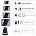 Uoobag 4 Packing Cubes Set Luggage Travel Organizers Carry-on Packing with Laundry Bag Black