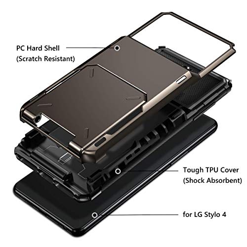 image for Vofolen Case for LG Stylo 4 Case Wallet [4-Card Pocket] Credit Card Ho