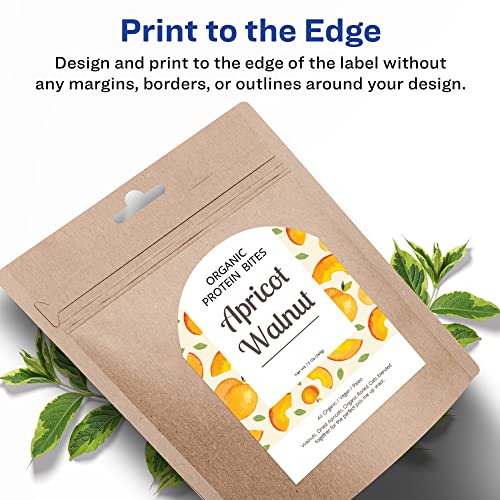 Avery Arched Labels with Sure Feed for Laser Printers, Water Resistant