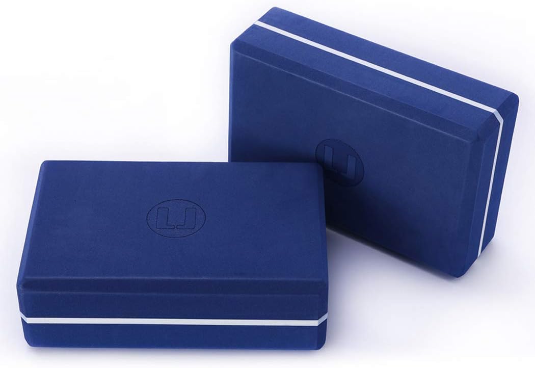 Kuku Lady Yoga Block (2PC) High Density EVA Foam Block,Lightweight and Non-Slip Surface for Yoga,to Improve Strength Flexibility and Balance,Meditation Pilates