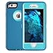 iPhone 6S Plus Case,Fogeek PC TPU Combo Protective Case Heavy Duty Protective for iPhone 6 Plus & iPhone 6S Plus 5.5 inch w/360 Degree Rotary Belt Clip & Kickstand(Tea Blue/Baby Blue)