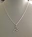 Thimbleful Threads Stick Figure Running Girl Necklace, Runner Necklace, Run