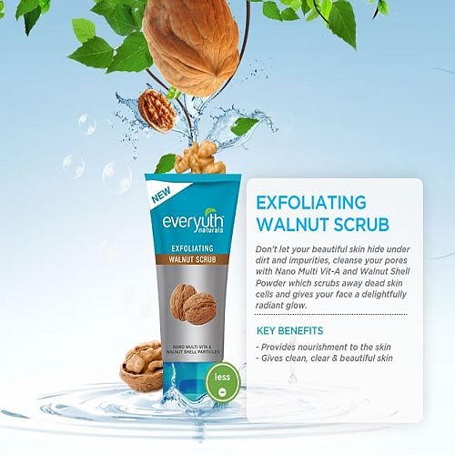everyuth walnut scrub face wash