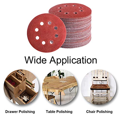 5 Adhesive+Sanding+Sandpaper+Random+Orbital