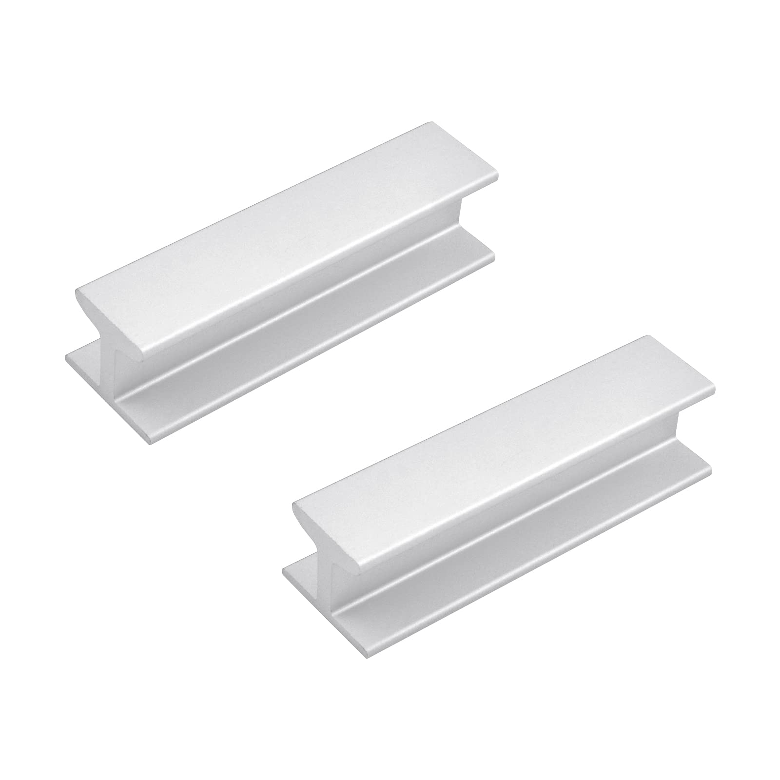 MOROBOR 80mm/3.14” Self-Stick Instant Cabinet Drawer Pulls, 2pcs Aluminium Alloy Self-Stick Push Pull Handles (Matte Silver)