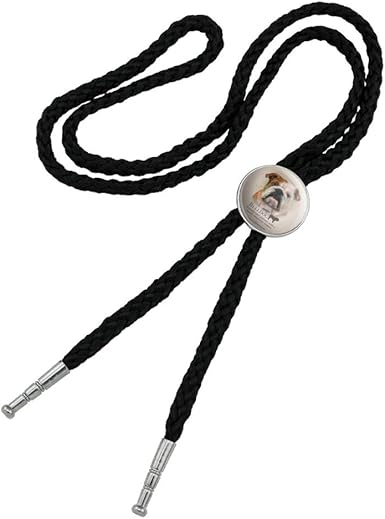 Amazon Com Bulldog Dog Breed Western Southwest Cowboy Necktie Bow Bolo Tie Clothing