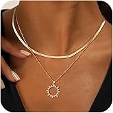 MFRYK Gold/Silver Necklaces Stack For Women,14K Gold/Sterling Silver Plated Simple Layered Choker Necklaces For Women,Stackable Multilayer Pearl Cross Disc Circle Pendant Cuban Herringbone Snake Paperclip Chain Necklaces Set Jewelry Gift for Women