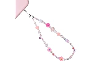 AULSIEY Beaded Phone Charm Constellation Phone Lanyard Wrist Strap Personalized Handmade Phone Keychain Charm