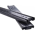 Btibpse 16-inch Length Full Extension Drawer Slides Telescopic Ball Bearing Slide Rail Black 2pcs