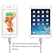 AOFU Lightning Cable,2Pack 6FT/2M Extra Long Nylon Braided USB Sync Charging Cables Cord Charger for iPhone 6/6S/6 Plus/6S Plus 5/5C/5S/SE,iPad Air/Mini,iPod Nano/Touch ( Rose)